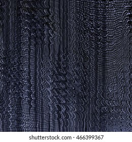 Grunge background with a metallic effect. Twisted futuristic space. Shabby torn collapsing space