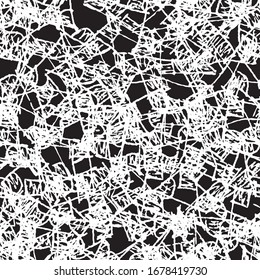 Grunge background monochrome seamless pattern