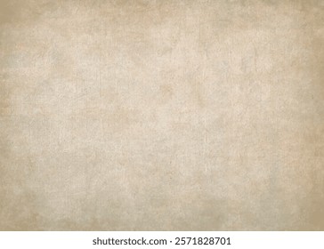 Grunge background of old vintage worn paper. Antique ancient parchment texture