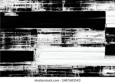Grunge background. Grunge overlay layer. Abstract black and white vector background. Monochrome vintage surface with dirty pattern. 