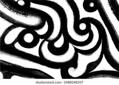 Grunge background. Grunge overlay layer. Abstract black and white vector background. Monochrome vintage surface with dirty pattern. 