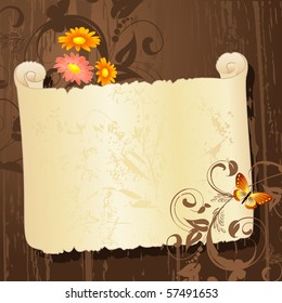 grunge background with papyrus holiday