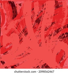 El fondo oscuro es rojo. Resumen de textura rayada. Graffiti vectorial