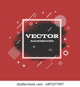 Grunge background red black abstract for your design eps 10
