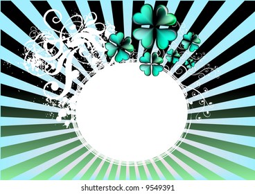 grunge background with retro flowers