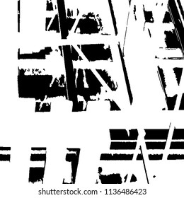 Grunge Background. Retro Monochrome Backround for Banner, Poster. Halftone Vector Texture for your Design. 
