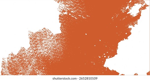 Fundo grunge. Vetor de textura laranja áspero e branco. Textura de sobreposição angustiada. Efeito de textura abstrata. Ilustração de vetor. Preto isolado no fundo branco.eps8