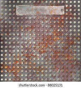 grunge background of rusty metal plate