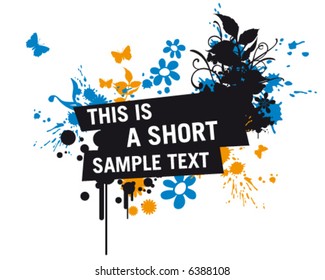 Grunge background with sample text