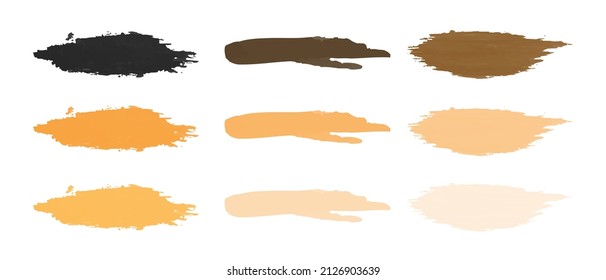 Grunge background. Set of hand drawn backgrounds. Brush stroke background. Vector clipart isolated on white background.