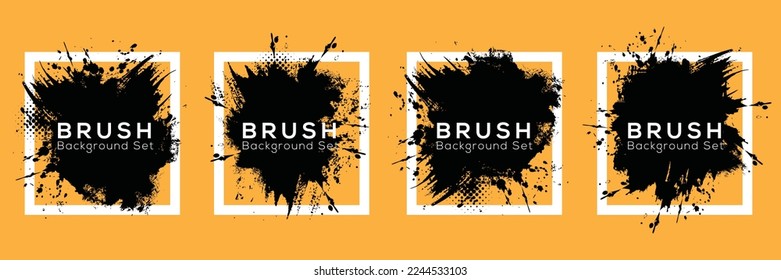 Grunge background set vector design. Modern vector icon design template