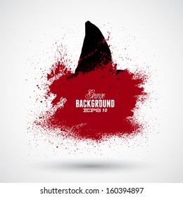 Grunge background of a shark fish