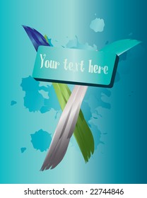 Grunge background with space for text. Vector.