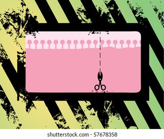 Grunge background with space for text, vector illustration