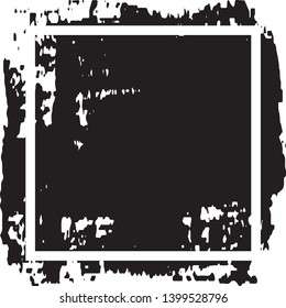Grunge background with space under the text. Ink stain in the form of a Board with a frame. Template for icons, labels
