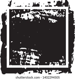Grunge background with space under the text. Ink stain in the form of a Board with a frame. Template for icons, labels