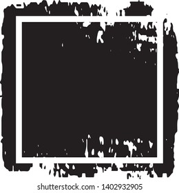 Grunge background with space under the text. Ink stain in the form of a Board with a frame. Template for icons, labels