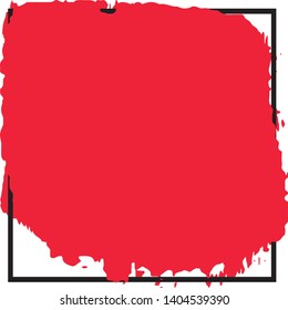 Grunge background with space under the text. Ink stain in the form of a Board with a frame. Template for icons, labels