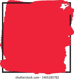 Grunge background with space under the text. Ink stain in the form of a Board with a frame. Template for icons, labels