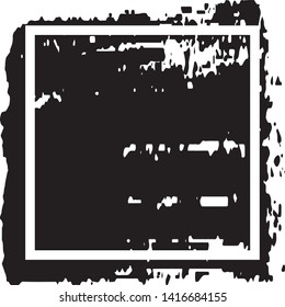 Grunge background with space under the text. Ink stain in the form of a Board with a frame. Template for icons, labels