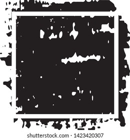 Grunge background with space under the text. Ink stain in the form of a Board with a frame. Template for icons, labels
