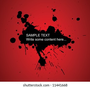 Grunar el fondo con salpicaduras y colocar el texto
