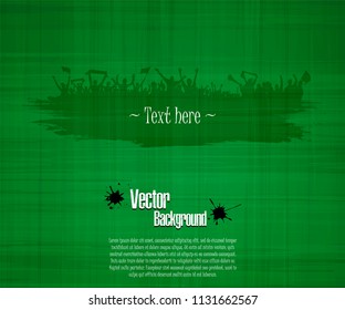 Grunge background for sporting events and concerts. Grunge banner with splashes of ink. Vector illustration