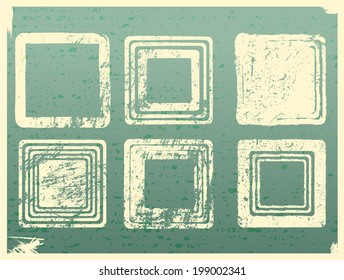 Grunge background with squares