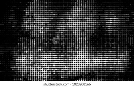 Grunge background of squares on white background