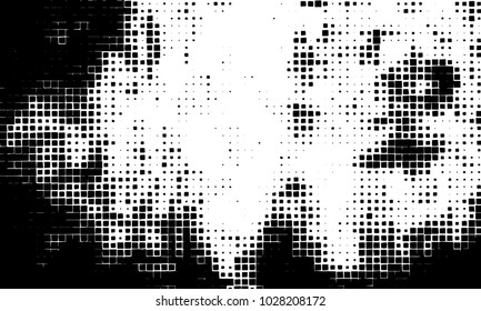 Grunge background of squares on white background