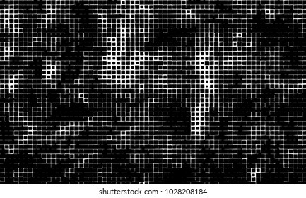Grunge background of squares on white background