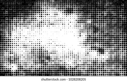 Grunge background of squares on white background