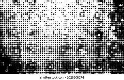 Grunge background of squares on white background