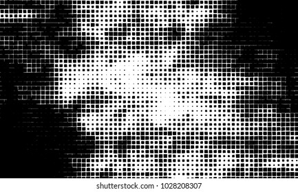 Grunge background of squares on white background