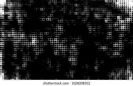 Grunge background of squares on white background