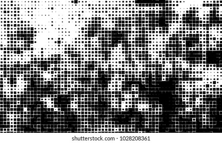 Grunge background of squares on white background