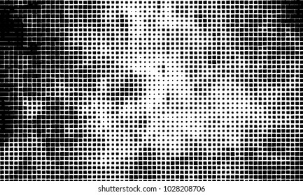 Grunge background of squares on white background