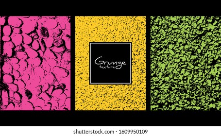 Grunge background.  Stones. Vector brush strokes. Area for text