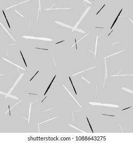 Grunge Background with Stripes. Abstract Scratched Texture with Brush Strokes. Scribbled Grunge Motif for Chintz, Calico, Linen. Retro Vector Background with Stripes