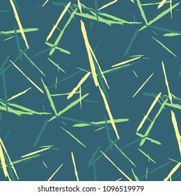 Grunge Background with Stripes. Abstract Scratched Texture with Dry Brush Strokes. Scribbled Grunge Pattern for Tablecloth, Wallpaper, Dress. Trendy Vector Background