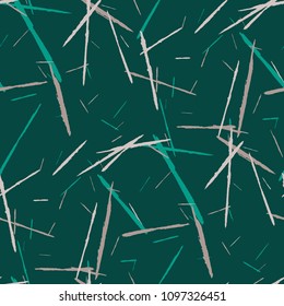Grunge Background with Stripes. Abstract Scratched Texture with Dry Brush Strokes. Scribbled Grunge Pattern for Chintz, Wallpaper, Linen. Trendy Vector Background with Stripes