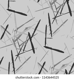 Grunge Background with Stripes. Abstract Scratched Texture with Dry Brush Strokes. Scribbled Grunge Motif for Tablecloth, Wallpaper, Dress. Retro Vector Background