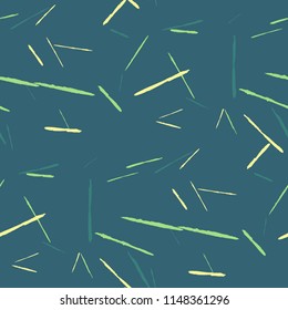 Grunge Background with Stripes. Abstract Scratched Texture with Dry Brush Strokes. Scribbled Grunge Motif for Chintz, Calico, Swimwear. Trendy Vector Background with Stripes