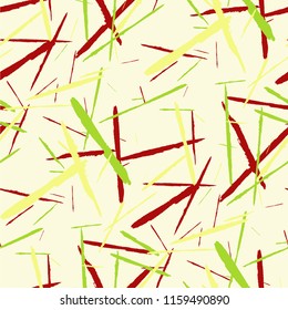 Grunge Background with Stripes. Abstract Scratched Texture with Dry Brush Strokes. Scribbled Grunge Rapport for Print, Cotton, Curtains. Retro Vector Background with Stripes