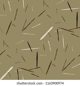 Grunge Background with Stripes. Abstract Scratched Texture with Dry Brush Strokes. Scribbled Grunge Rapport for Cloth, Shirt, Dress. Trendy Vector Background