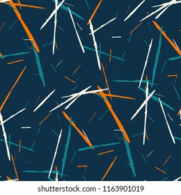 Grunge Background with Stripes. Abstract Scratched Texture with Brush Strokes. Scribbled Grunge Rapport for Cloth, Shirt, Dress. Rustic Vector Background