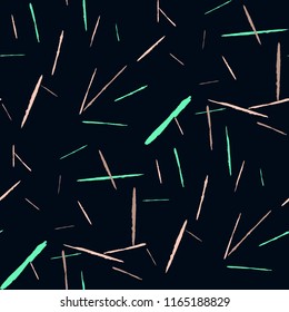 Grunge Background with Stripes. Abstract Scratched Texture with Brush Strokes. Scribbled Grunge Pattern for Chintz, Calico, Swimwear. Trendy Vector Background