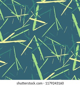 Grunge Background with Stripes. Abstract Scratched Texture with Brush Strokes. Scribbled Grunge Motif for Print, Cotton, Curtains. Retro Vector Background with Stripes