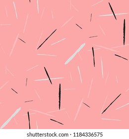 Grunge Background with Stripes. Abstract Scratched Texture with Brush Strokes. Scribbled Grunge Motif for Cloth, Shirt, Curtains. Rustic Vector Background with Stripes