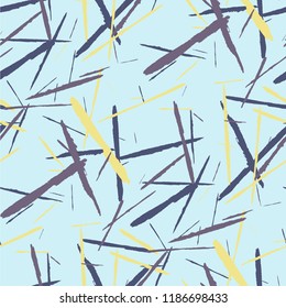 Grunge Background with Stripes. Abstract Scratched Texture with Brush Strokes. Scribbled Grunge Motif for Cloth, Shirt, Curtains. Rustic Vector Background